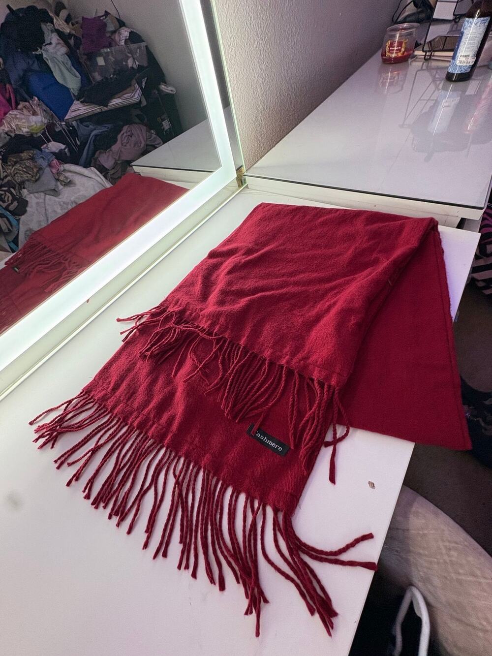 100% cashmere Heated scarf